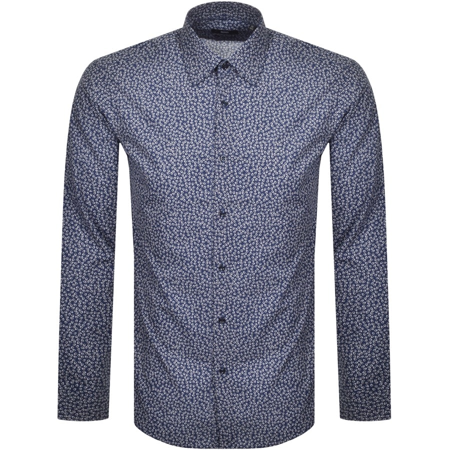 Alternative Image for ProductBOSS Ganos Slim Fit Long Sleeve Shirt Navy1